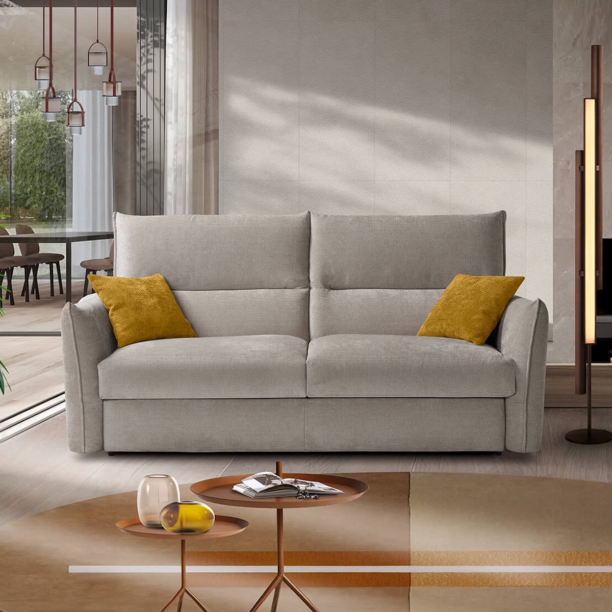 Canapé-lit 3 places ACKER Vitarelax beige