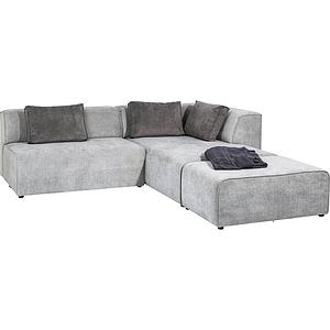 Canapé méridienne gauche INFINITY Kare Design gris