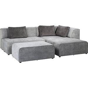 Canapé méridienne gauche INFINITY Kare Design gris