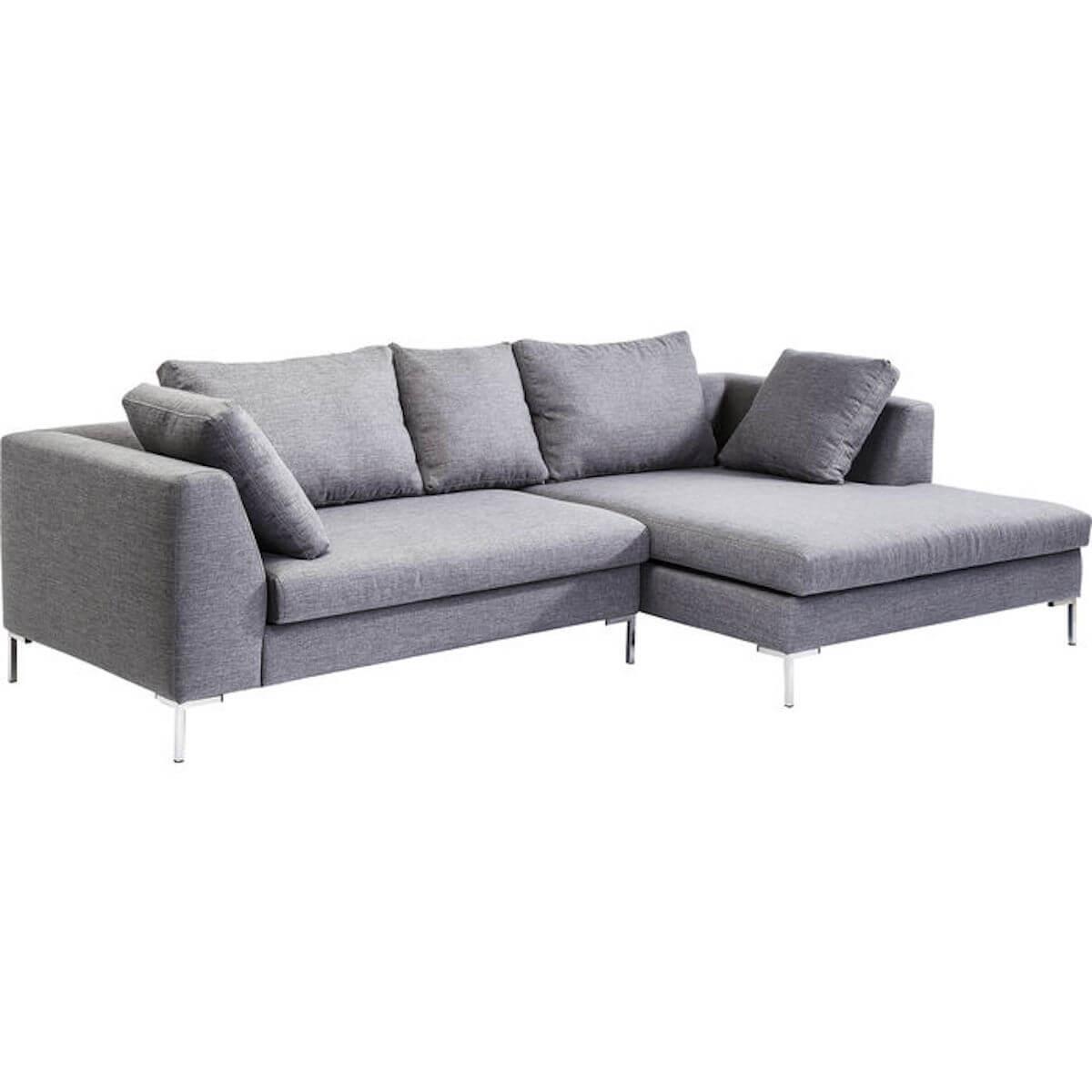 Canapée d'angle droite GIANNI Kare Design gris