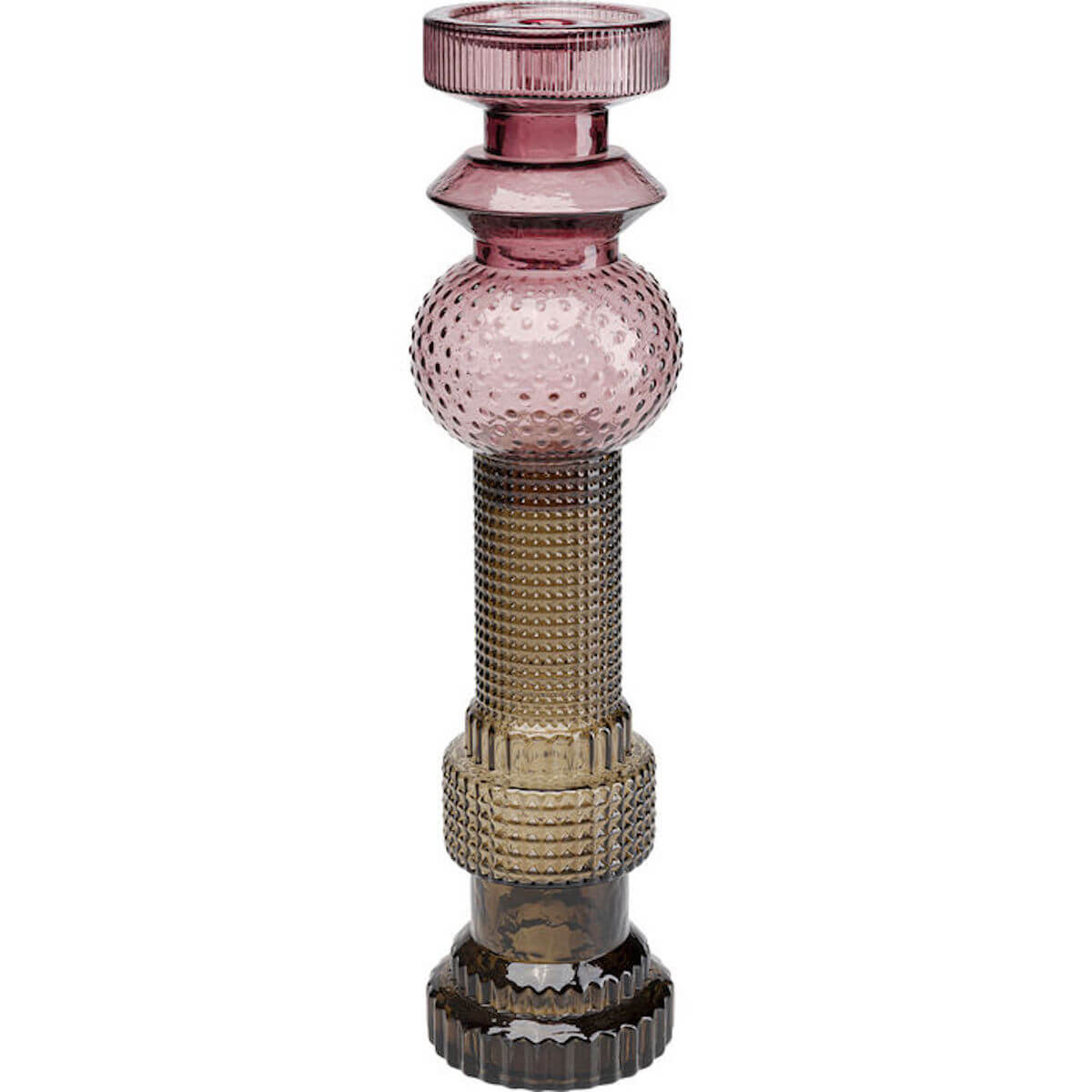 Candle Holder Marvelous Duo Purple Grey 49 Kare Design