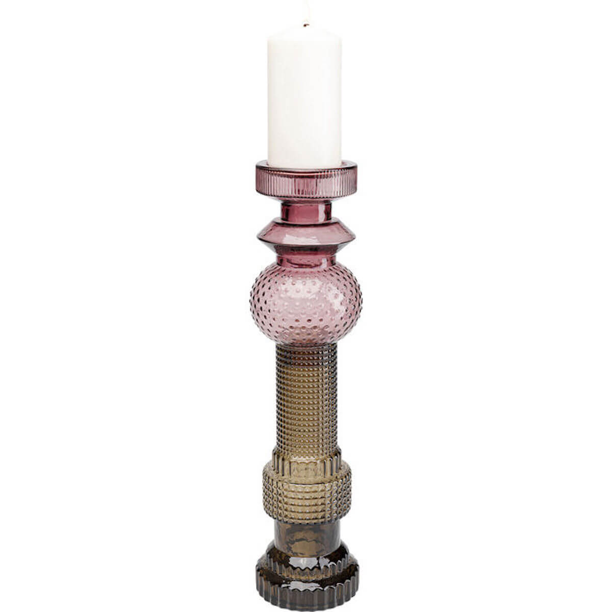 Candle Holder Marvelous Duo Purple Grey 49 Kare Design