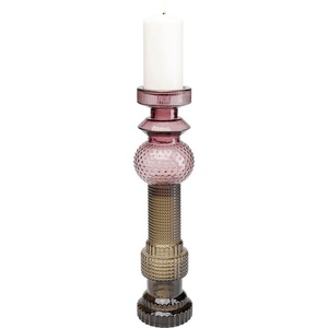 Candle Holder Marvelous Duo Purple Grey 49 Kare Design