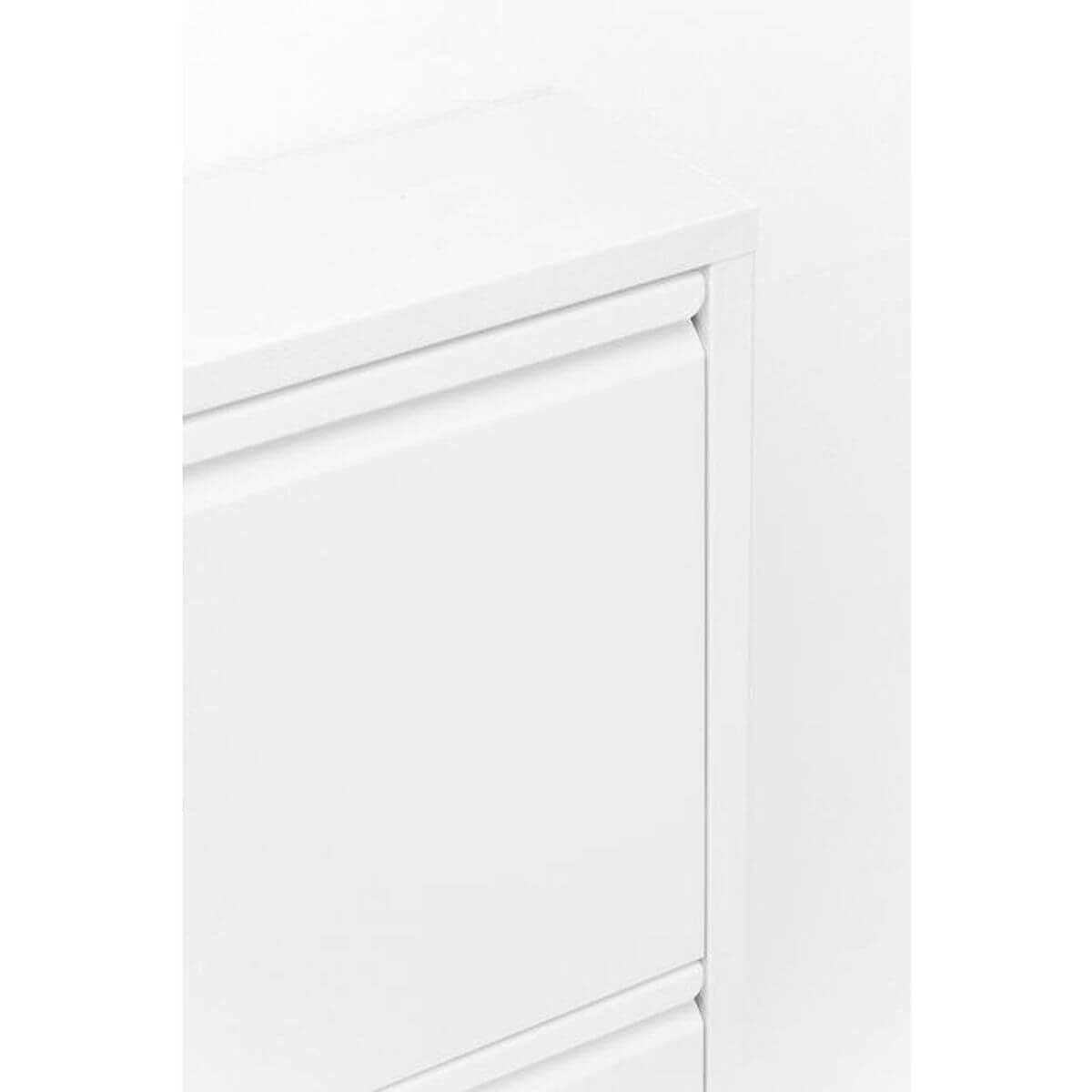 Casier à chaussure 3 tiroirs CARUSO Kare Design blanc