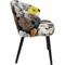 Chair with Armrest Peony Flower Yellow Kare Design