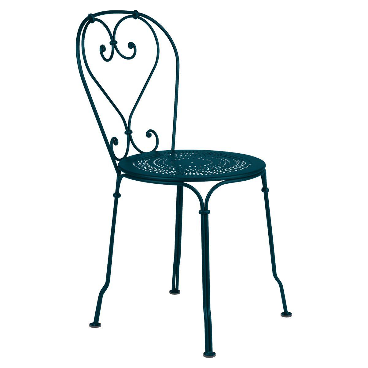 Chaise 1900 Fermob bleu acapulco