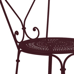 Chaise 1900 Fermob cerise noire