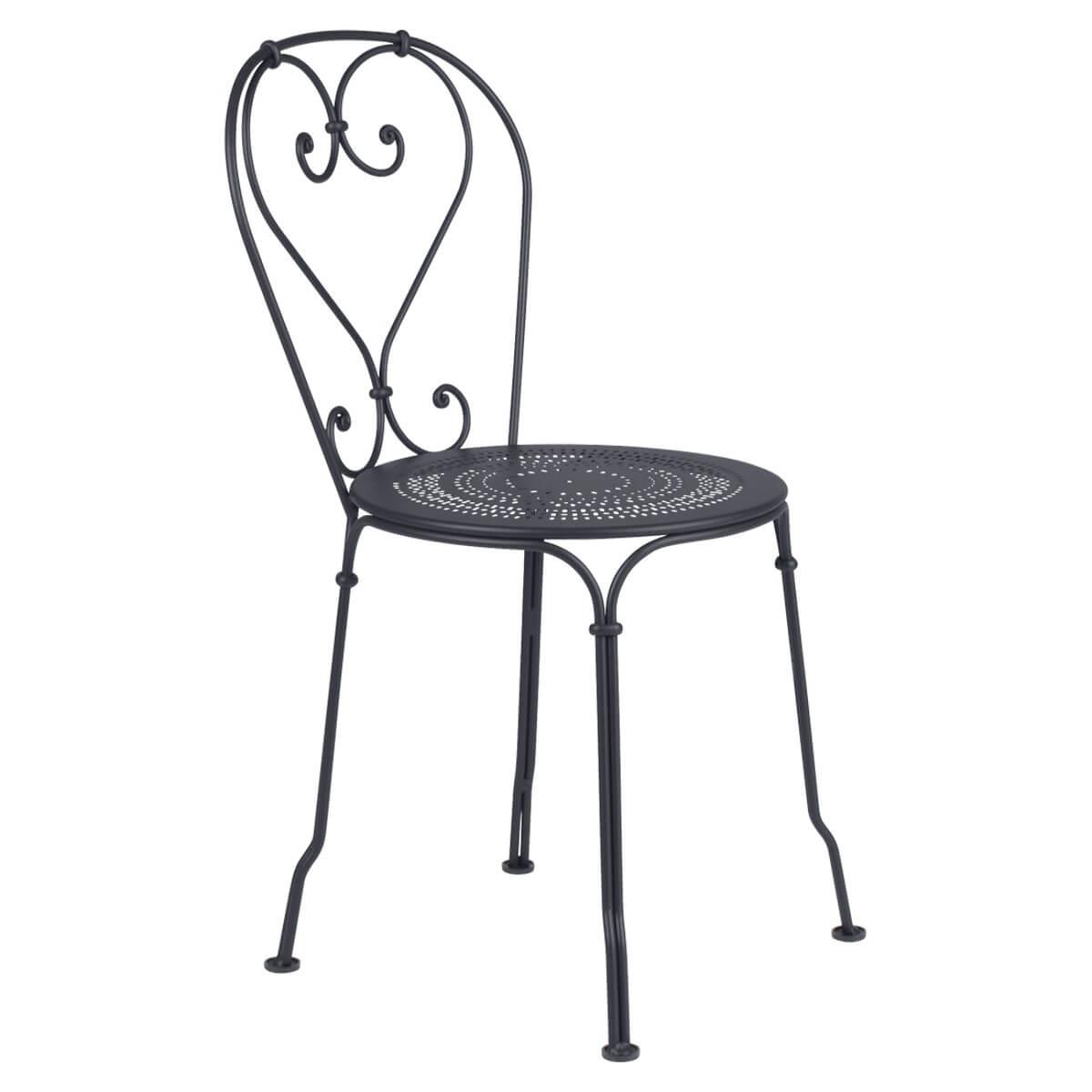 Chaise 1900 Fermob gris carbone