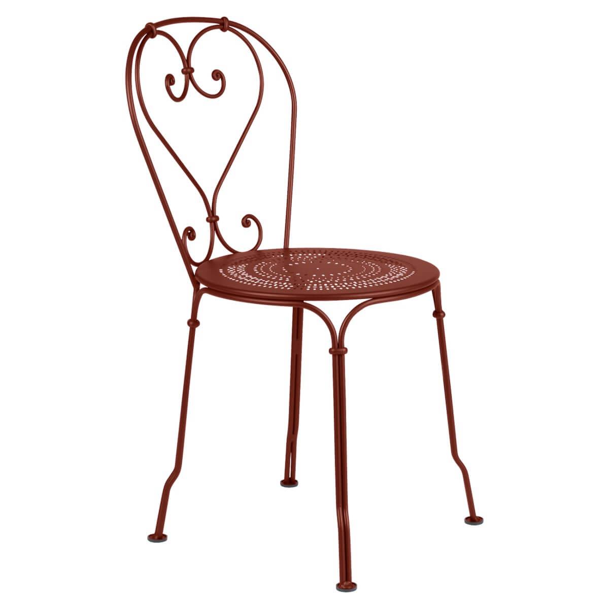 Chaise 1900 Fermob rouge ocre