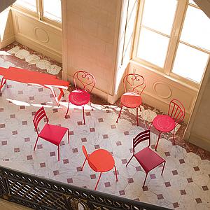 Chaise 1900 Fermob rouge ocre