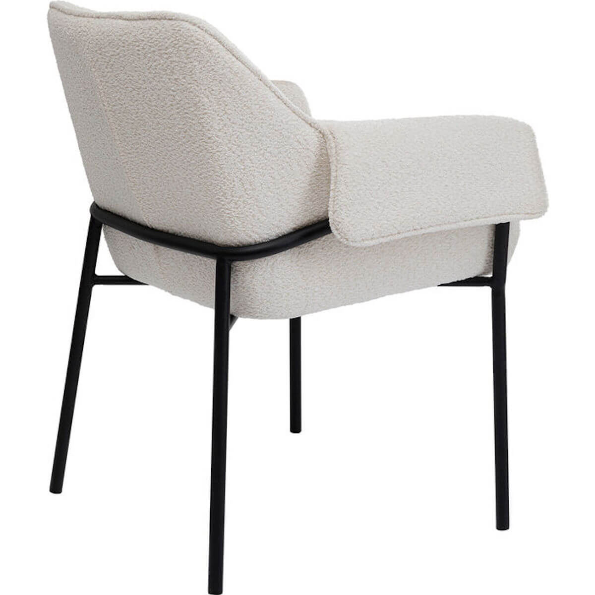 Chaise à accoudoir BESS Kare Design crème