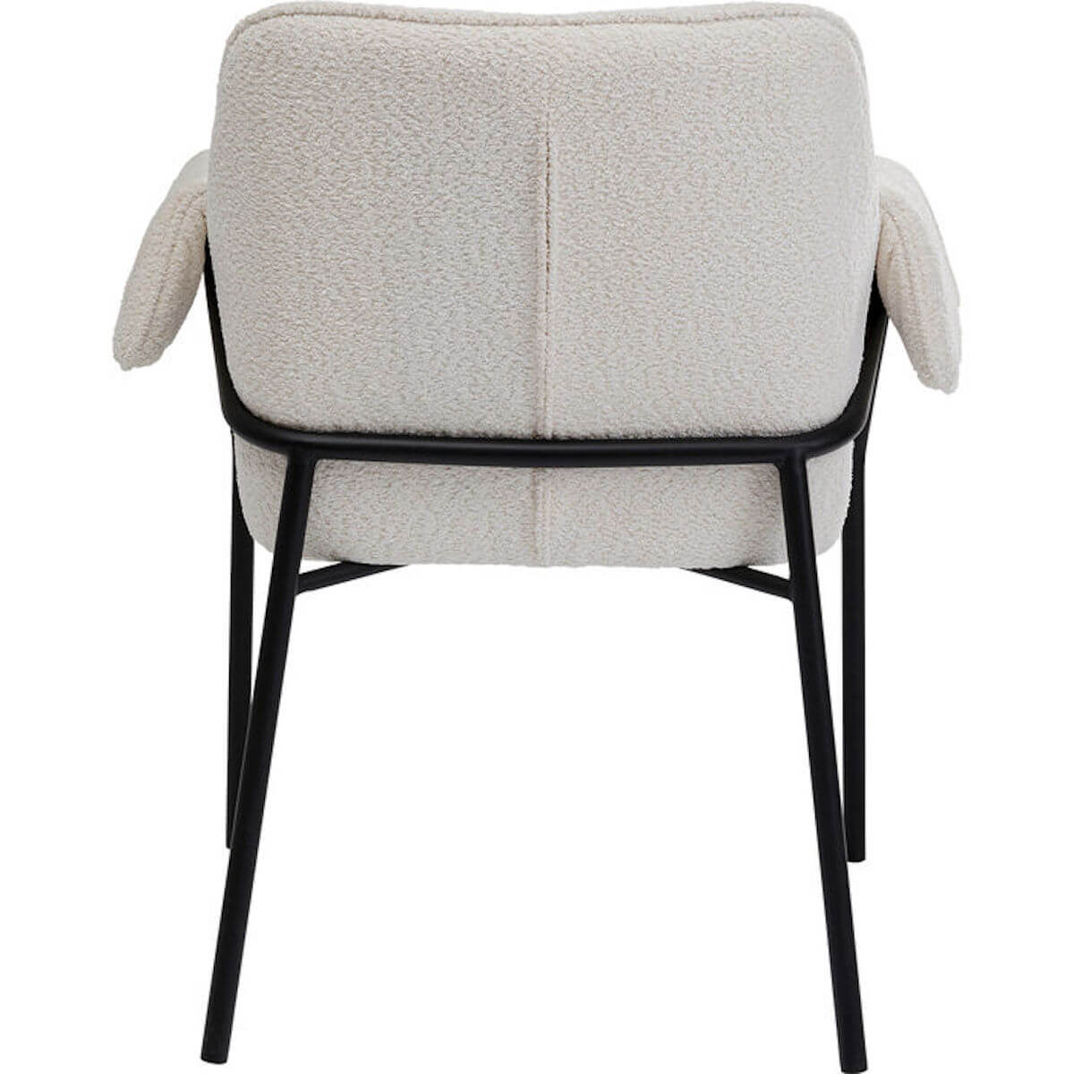 Chaise à accoudoir BESS Kare Design crème