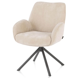 Chaise à accoudoirs RILEY Henders & Hazel crème