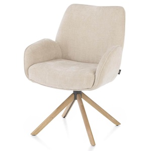 Chaise à accoudoirs RILEY Henders & Hazel crème