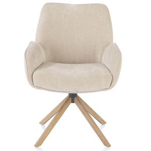 Chaise à accoudoirs RILEY Henders & Hazel crème