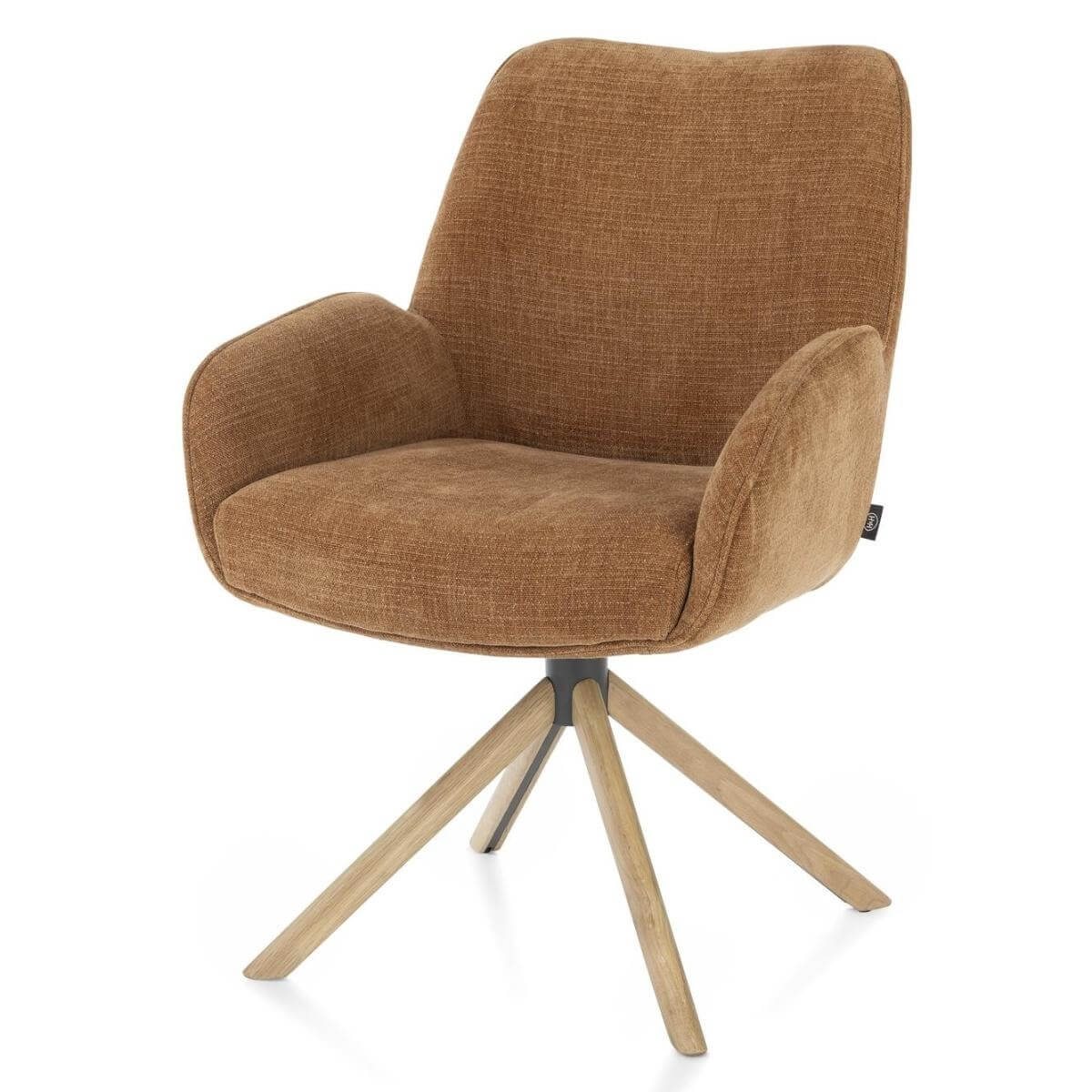 Chaise à accoudoirs RILEY Henders & Hazel cuivre
