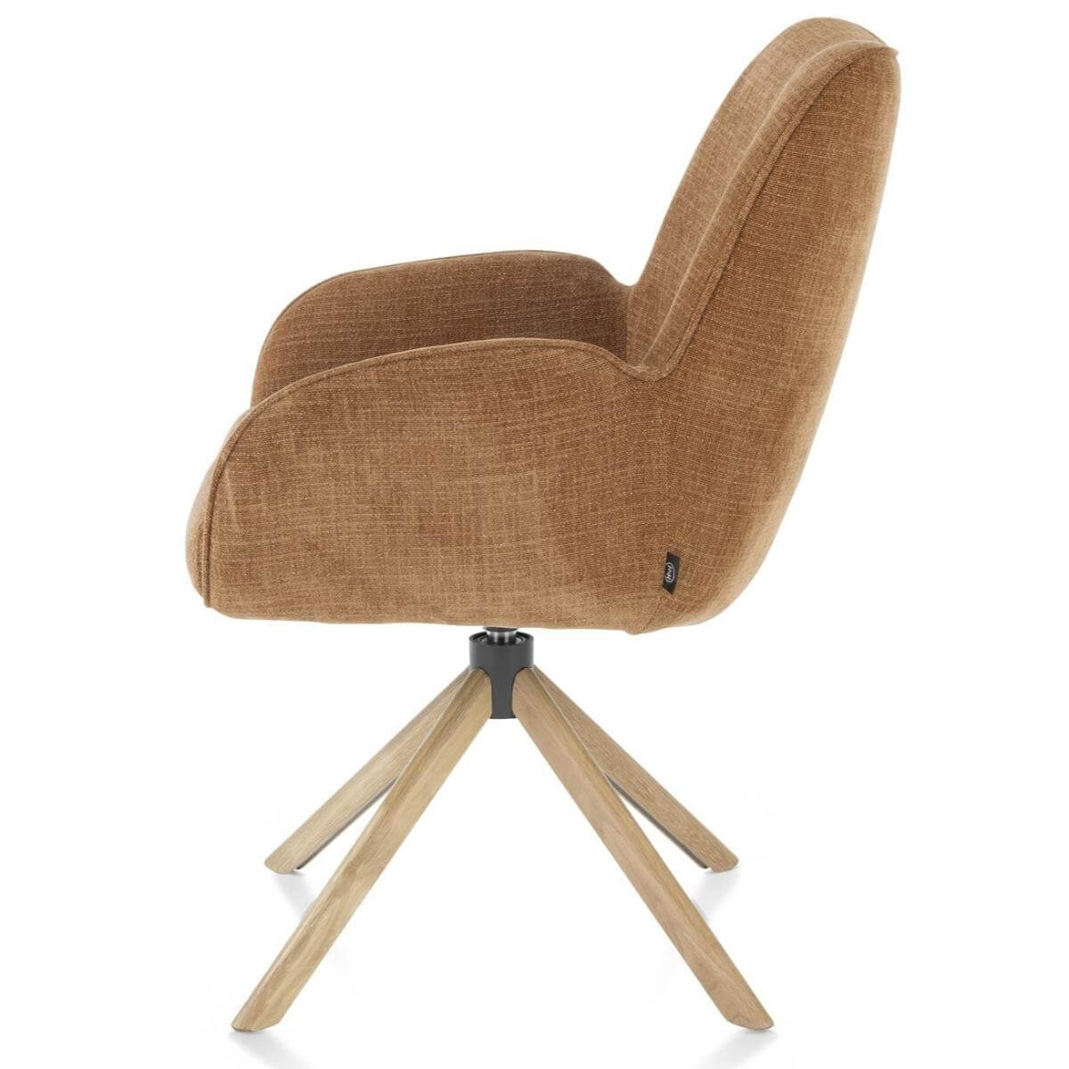 Chaise à accoudoirs RILEY Henders & Hazel cuivre