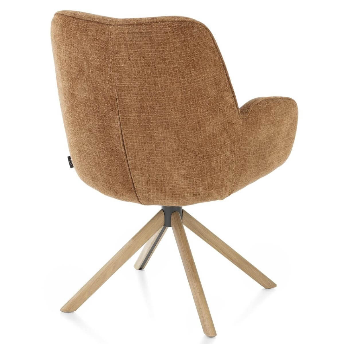 Chaise à accoudoirs RILEY Henders & Hazel cuivre