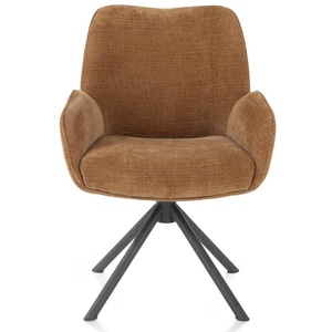 Chaise à accoudoirs RILEY Henders & Hazel cuivre