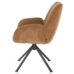 Chaise à accoudoirs RILEY Henders & Hazel cuivre
