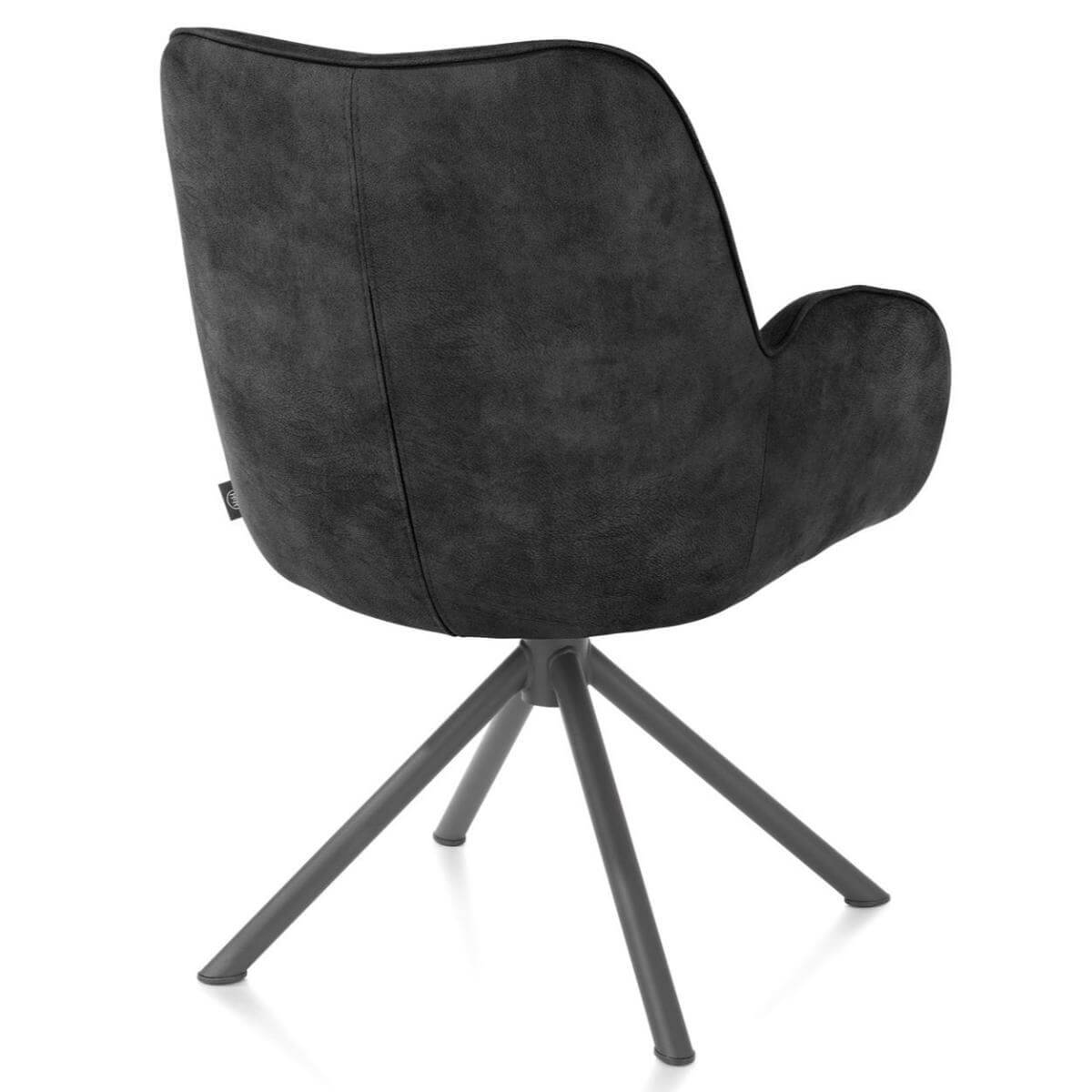 Chaise à accoudoirs RILEY Henders & Hazel offblack