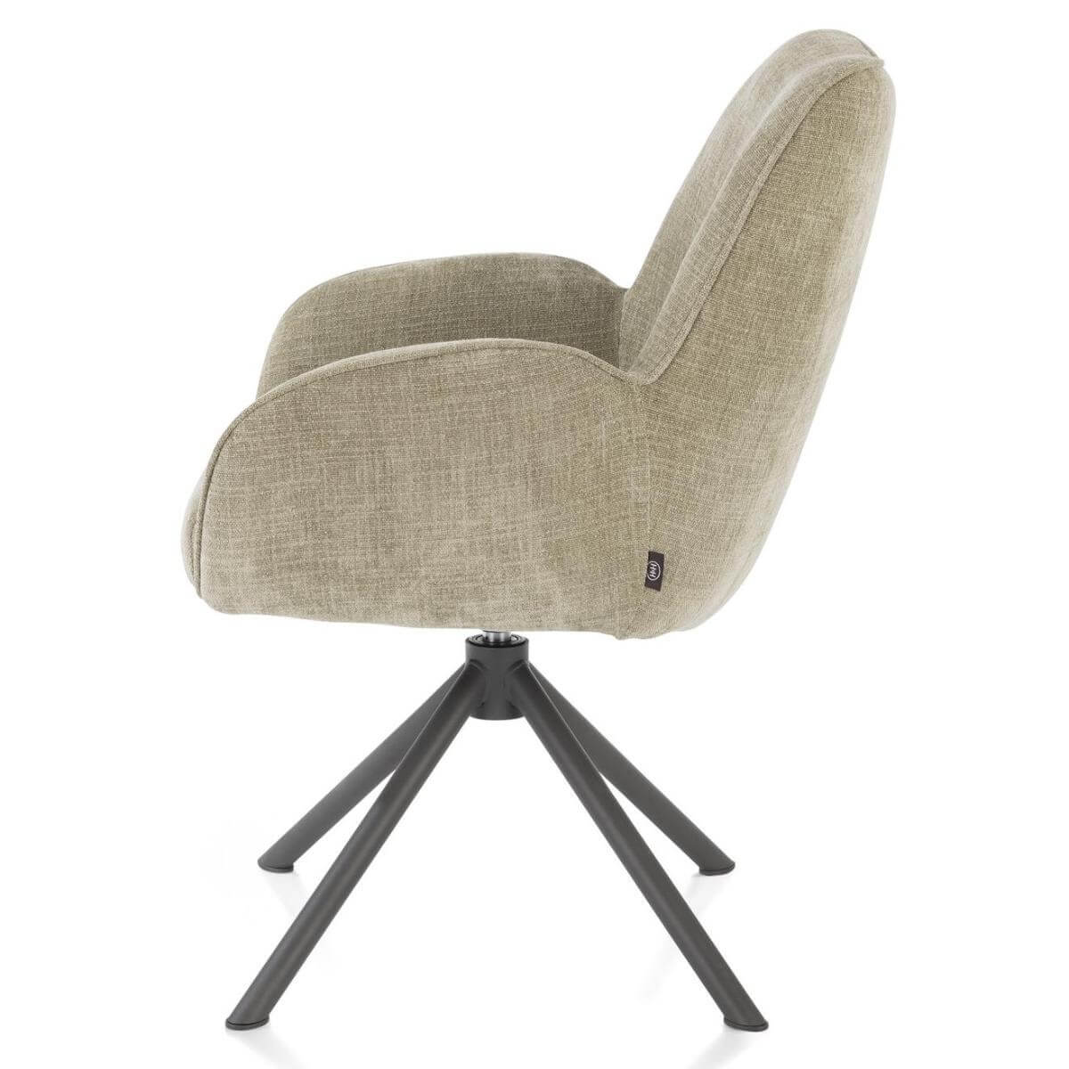 Chaise à accoudoirs RILEY Henders & Hazel vert