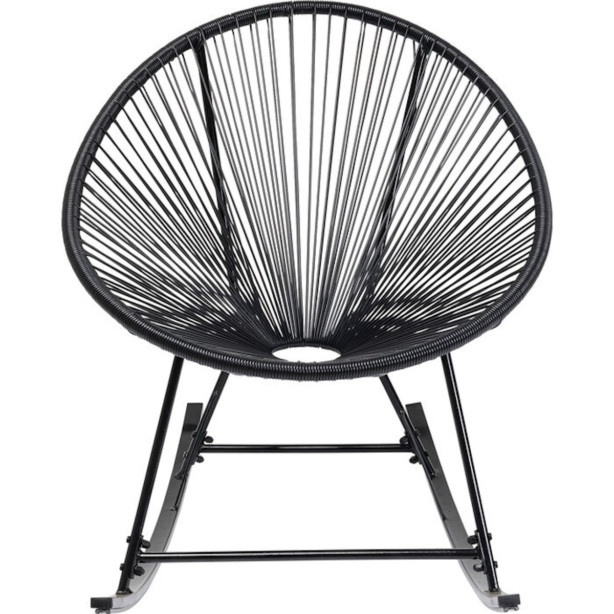 Chaise à bascule ACAPULCO Kare Design Mono noir