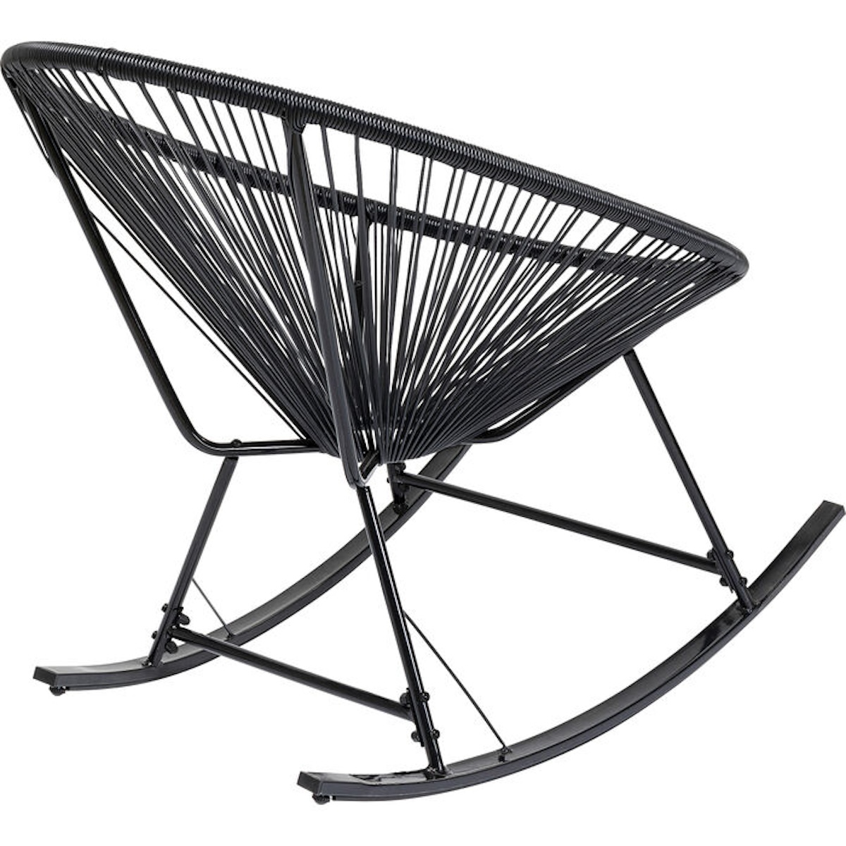 Chaise à bascule ACAPULCO Kare Design Mono noir