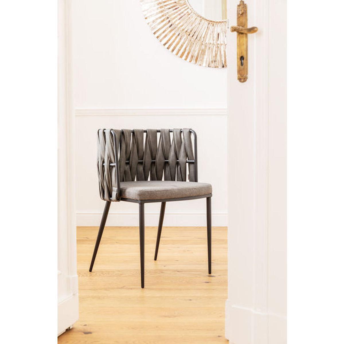 Chaise accoudoirs avec coussin CHEERIO Kare Design