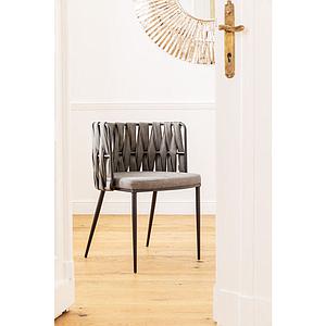 Chaise accoudoirs avec coussin CHEERIO Kare Design