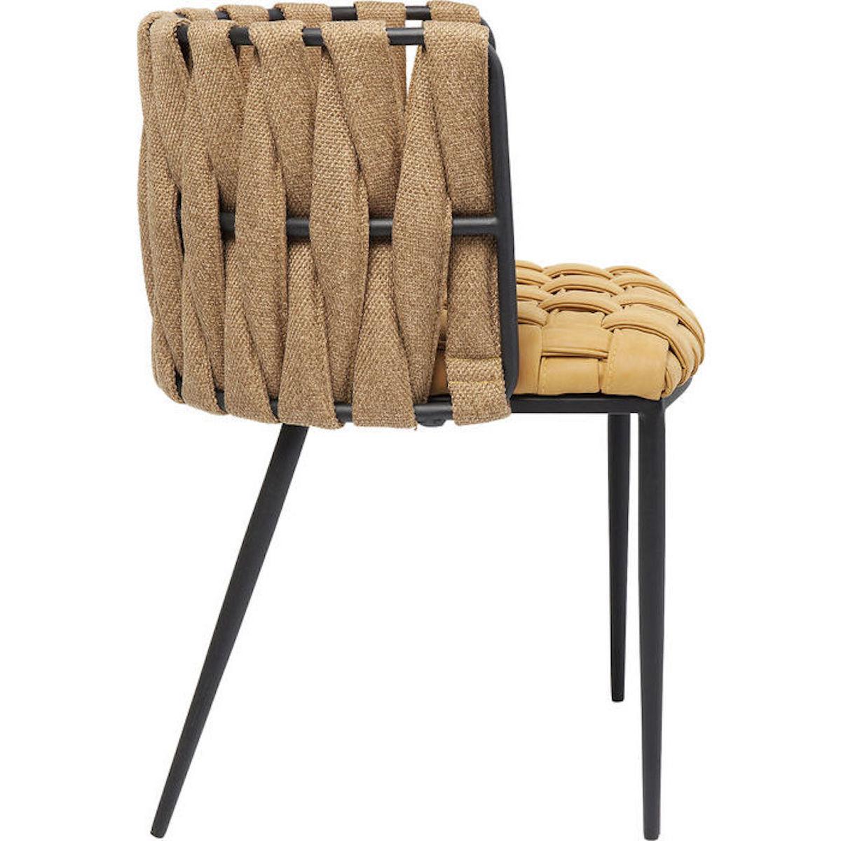 Chaise accoudoirs CHEERIO Kare Design jaune