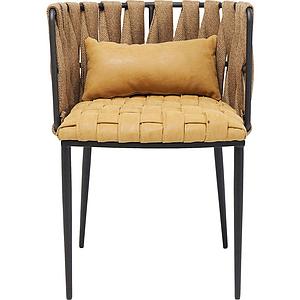 Chaise accoudoirs CHEERIO Kare Design jaune