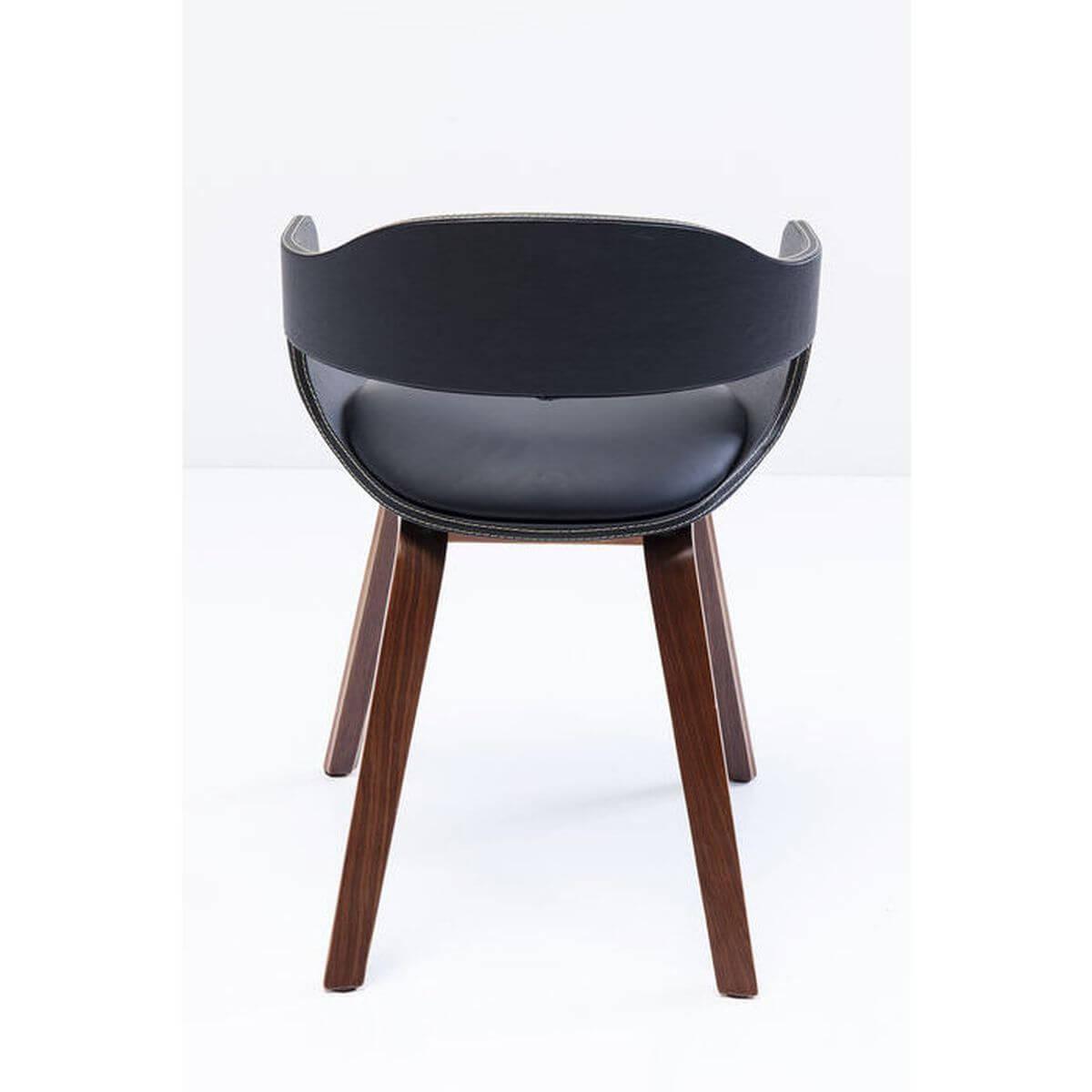 Chaise accoudoirs COSTA Kare Design brun noyer