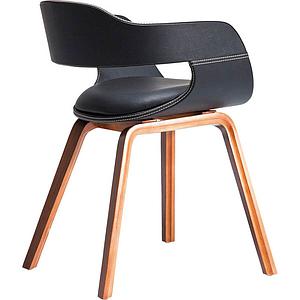 Chaise accoudoirs COSTA Kare Design brun noyer