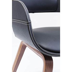 Chaise accoudoirs COSTA Kare Design brun noyer