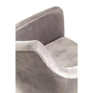 Chaise accoudoirs MODE Kare Design velvet gris