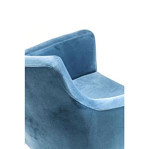 Chaise accoudoirs MODE Kare Design velvet pétrole