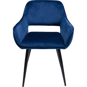 Chaise accoudoirs SAN FRANCISCO Kare Design bleu