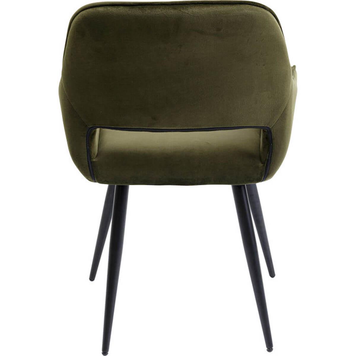 Chaise accoudoirs SAN FRANCISCO Kare Design vert foncé