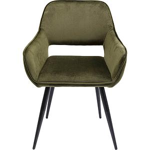 Chaise accoudoirs SAN FRANCISCO Kare Design vert foncé