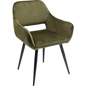 Chaise accoudoirs SAN FRANCISCO Kare Design vert foncé