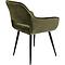 Chaise accoudoirs SAN FRANCISCO Kare Design vert foncé