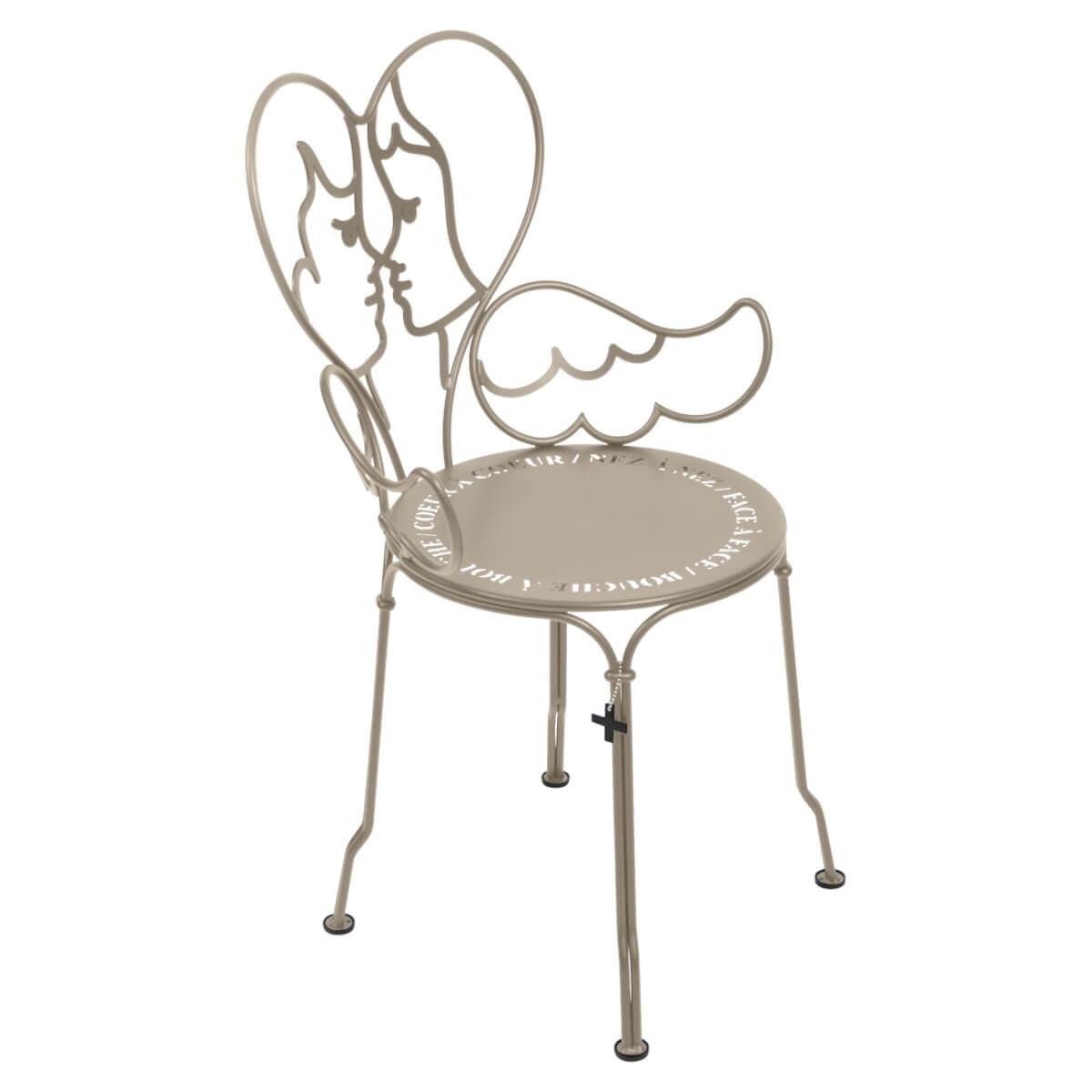 Chaise ANGE Fermob brun muscade