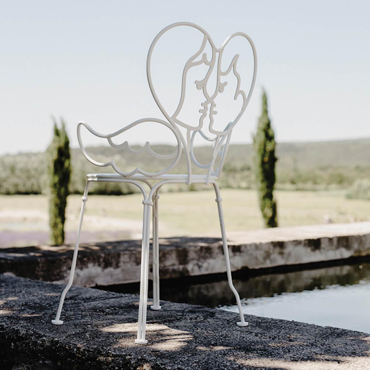 Chaise ANGE Fermob noir réglisse