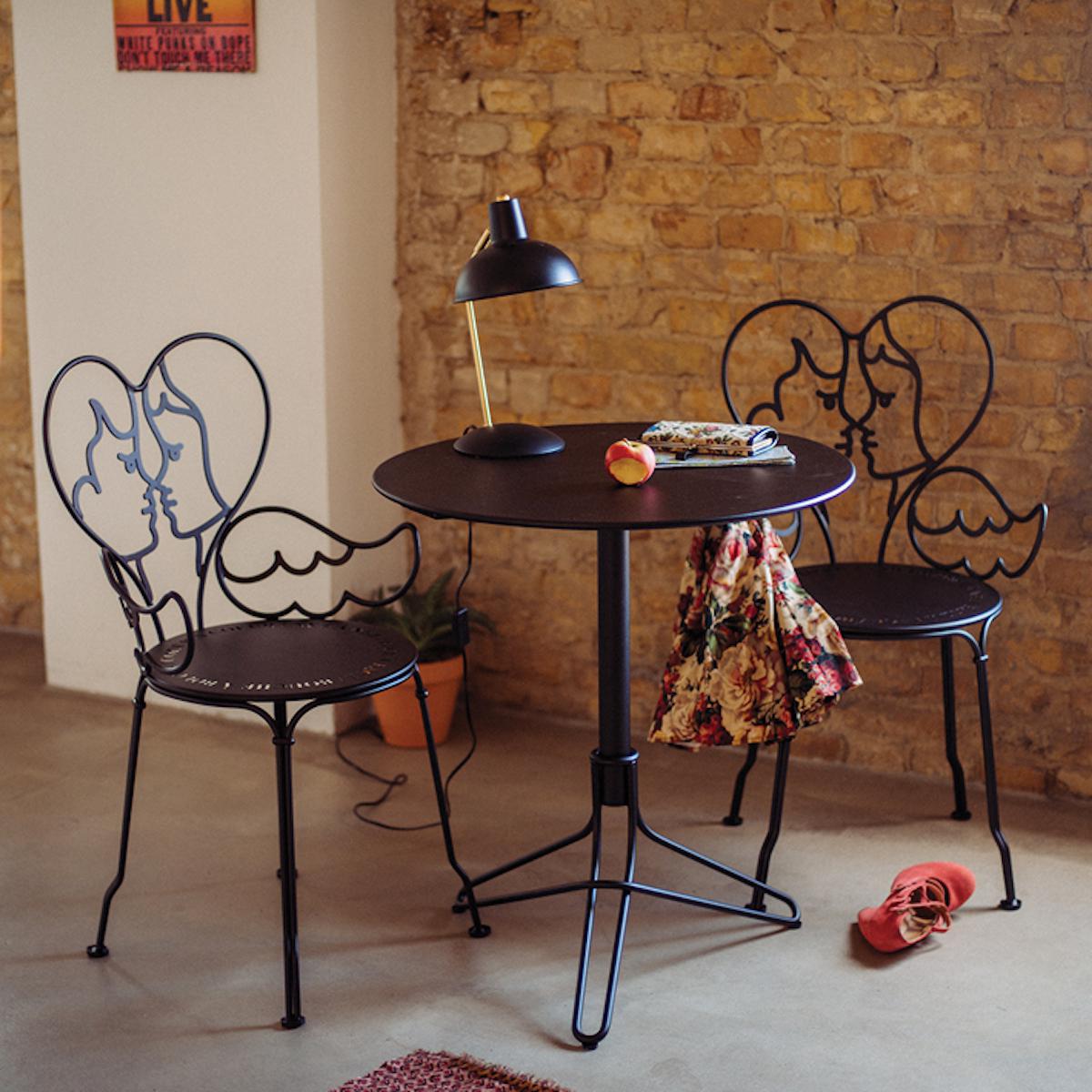Chaise ANGE Fermob noir réglisse
