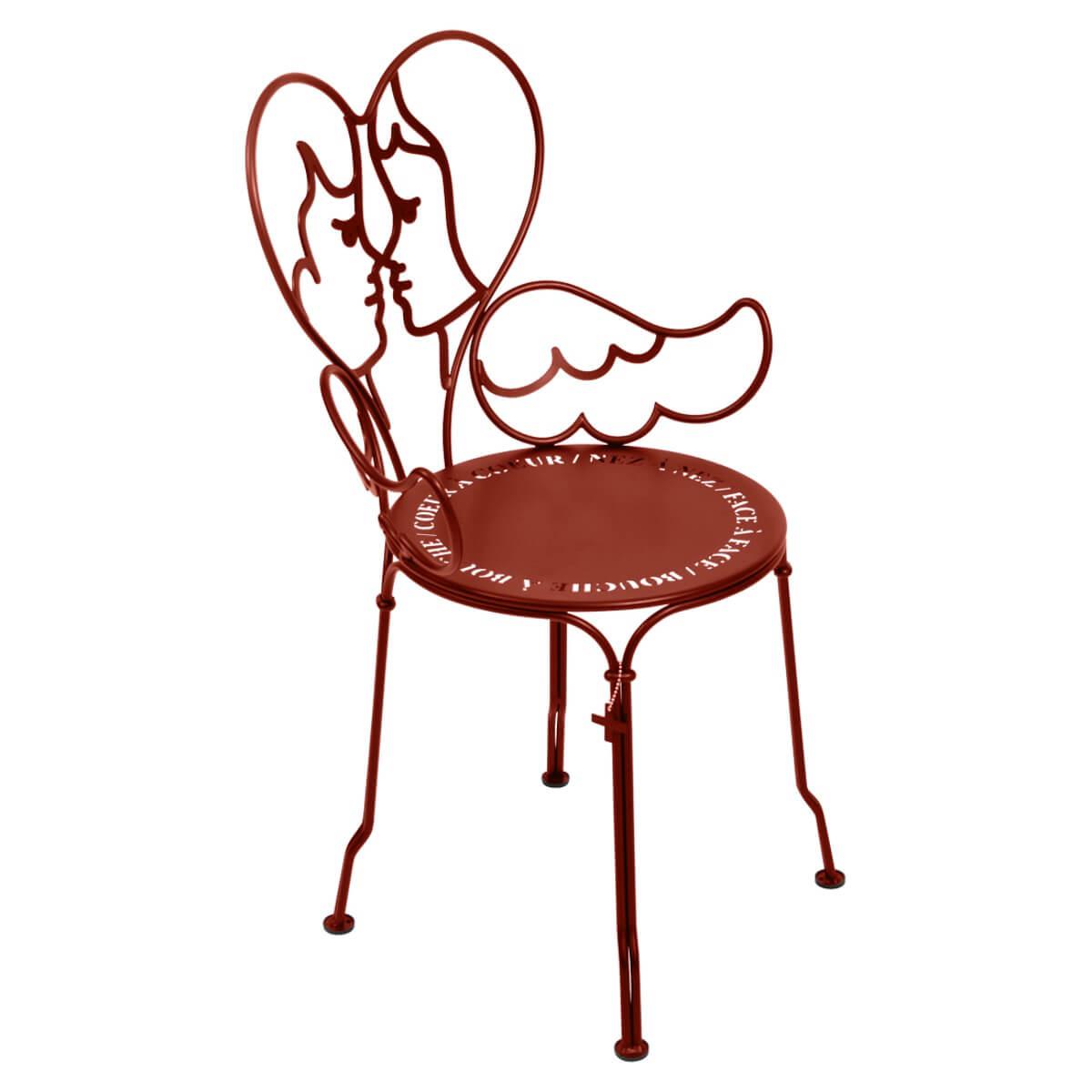 Chaise ANGE Fermob rouge ocre