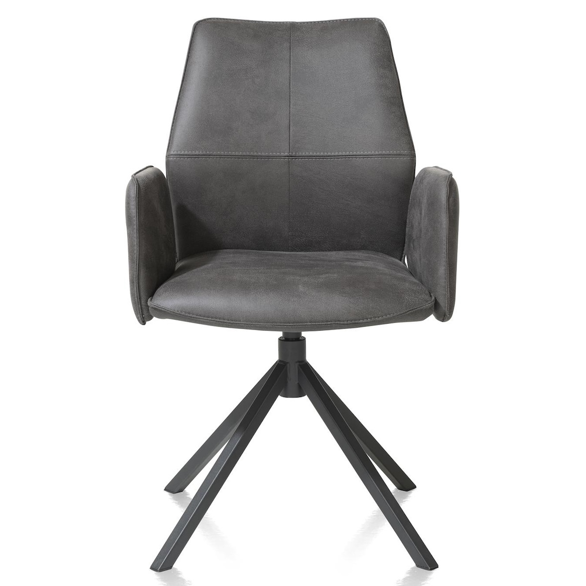Chaise avec accoudoir FRANKY Xooon Taurus/off black/ pivotante + poignée