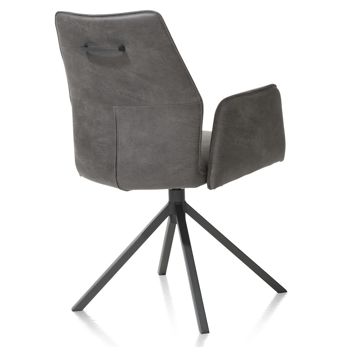 Chaise avec accoudoir FRANKY Xooon Taurus/off black/ pivotante + poignée