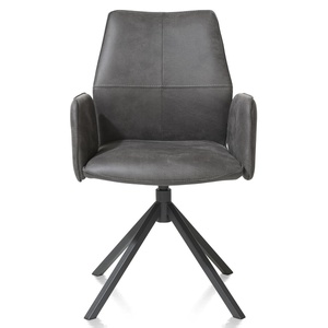 Chaise avec accoudoir FRANKY Xooon Taurus/off black/ pivotante + poignée