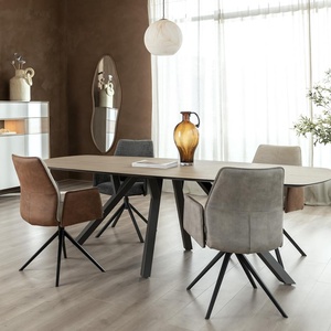 Chaise avec accoudoir FRANKY Xooon Taurus/off black/ pivotante + poignée